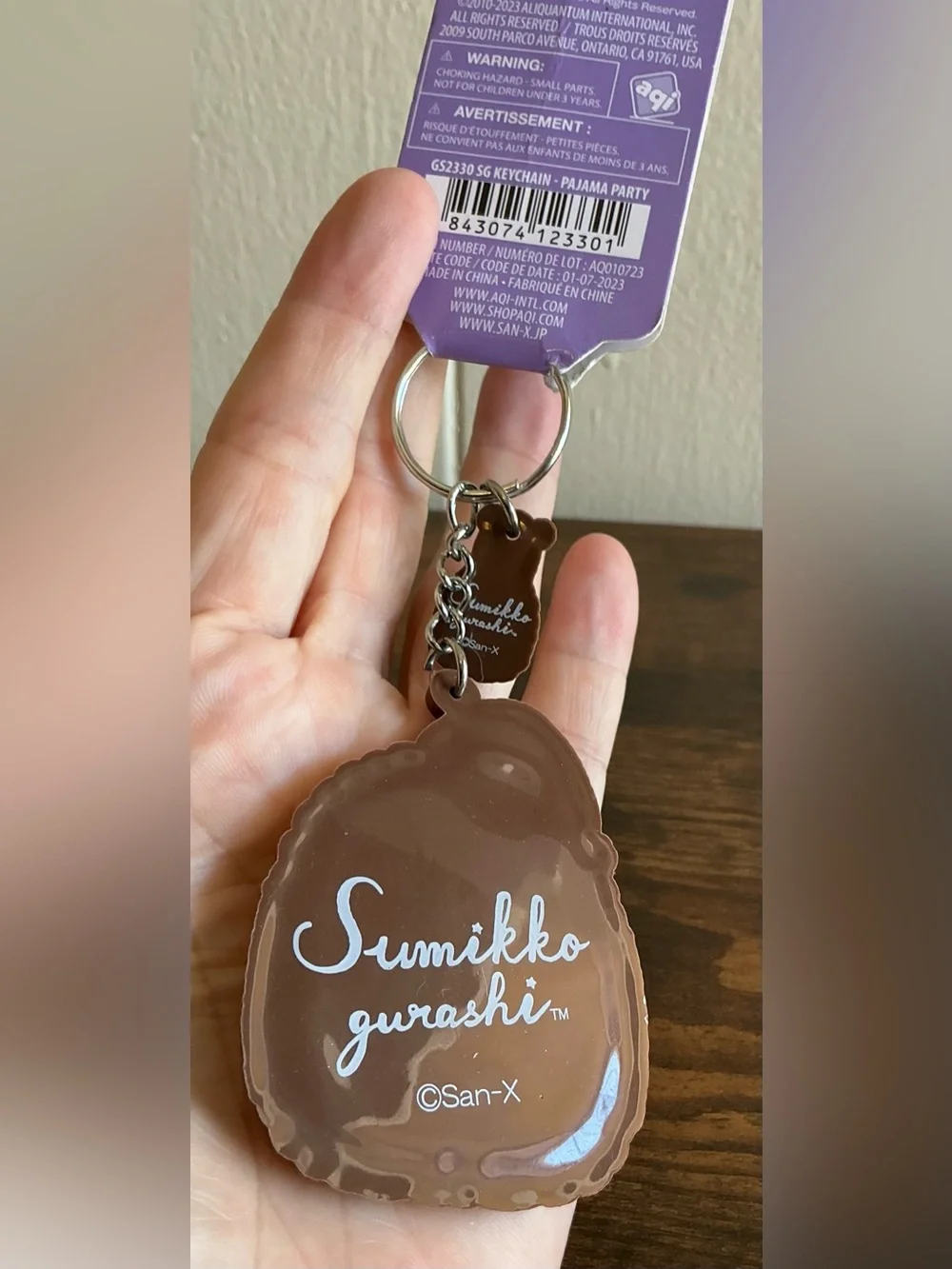 A Rare NWT San-X Sumikko Gurashi From Japan Rubber Keychain Keyring Key Fob